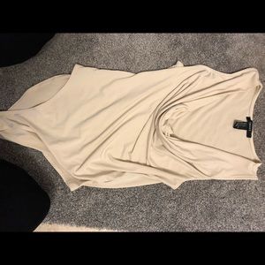 Cream cowl neck body suit